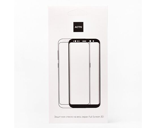  Защитное стекло Full Screen Activ Clean Line 3D для "Xiaomi Redmi Note 8 Pro" (black)(109857) 