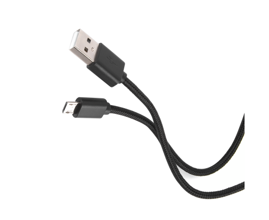  Дата-кабель Red Line USB - micro USB (50 см), 2А, нейлоновая оплетка, черный 