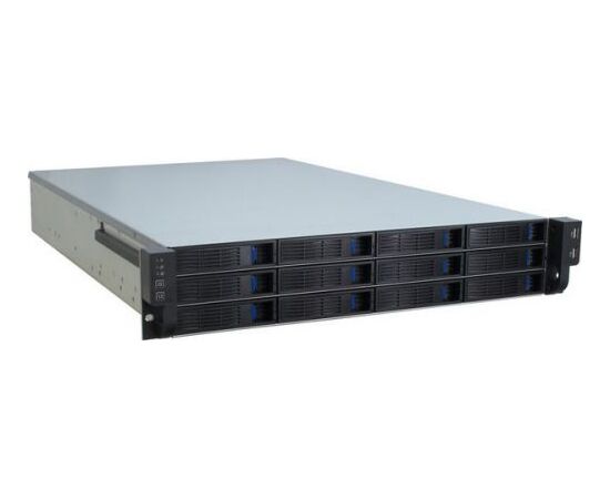  Корпус Procase ES212-SATA3-B-0 2U 12 SATA3/SAS hotswap HDD, глубина 650мм, MB 12"x13", без Б/П 