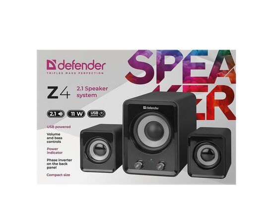  Компьютерная акустика Defender Z4 2.1 (black)(133944) 