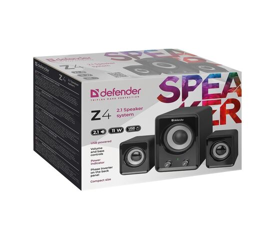  Компьютерная акустика Defender Z4 2.1 (black)(133944) 