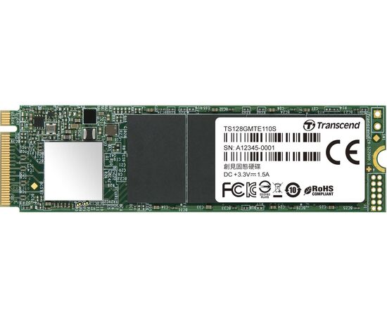  SSD Transcend TS1TMTE110S MTE110S 1TB, M.2 2280,PCIe Gen3x4, 3D TLC, DRAM-less 