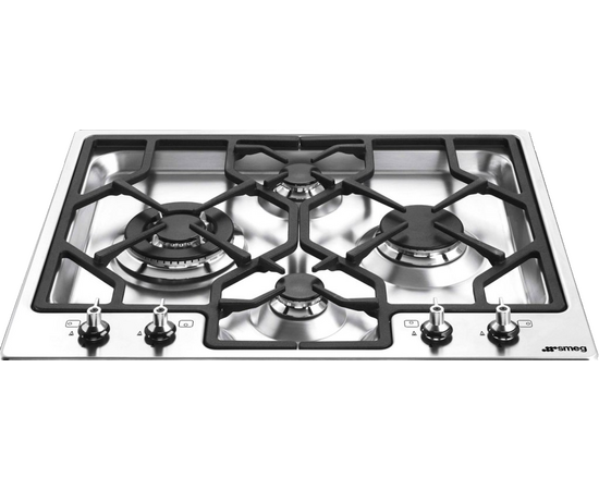  Варочная панель SMEG PGF64-4 Classica газ, 62см, нерж/фурнитура Linea и в комплекте 