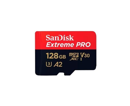  Карта памяти SanDisk (SDSQXCD-128G-GN6MA) 128GB microSDXC Class 10 UHS-I A2 C10 V30 U3 Extreme Pro (SD адаптер) 200MB/s 