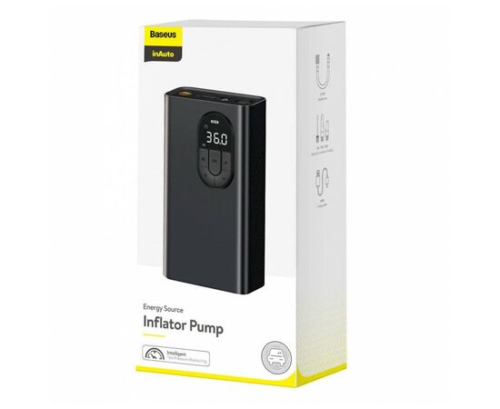  Автомобильный компрессор Baseus CRNL040001 Energy Source Inflator Pump Black 