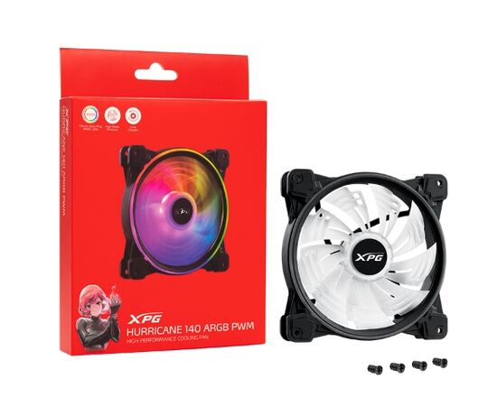  Вентилятор ADATA XPG Hurricane 140 PWM ARGB (HURRICANE140ARGBPWM-BKCWW) 