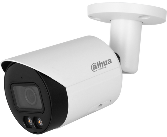  Уличная цилиндрическая IP-видеокамера DAHUA DH-IPC-HFW2449SP-S-LED-0360B Full-color с ИИ 4Мп, 1/2.9” CMOS, объектив 3.6мм, видеоаналитика 