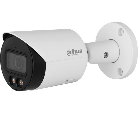  Уличная цилиндрическая IP-видеокамера DAHUA DH-IPC-HFW2449SP-S-LED-0360B Full-color с ИИ 4Мп, 1/2.9” CMOS, объектив 3.6мм, видеоаналитика 