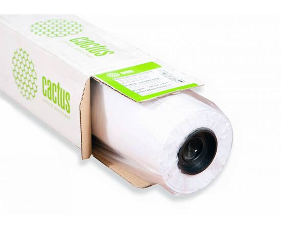  Бумага Cactus CS-PC90-61045 24"(A1) 610мм-45м/90г/м2/белый CIE169% матовое универсальная (с покрытием) втулка:50.8мм (2") (упак.:1рул) 