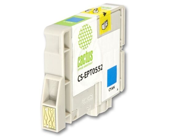 Картридж струйный Cactus CS-EPT0552 голубой для Epson Stylus RX520/Stylus Photo R240 (10ml) 