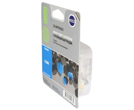  Картридж струйный Cactus CS-EPT0552 голубой для Epson Stylus RX520/Stylus Photo R240 (10ml) 