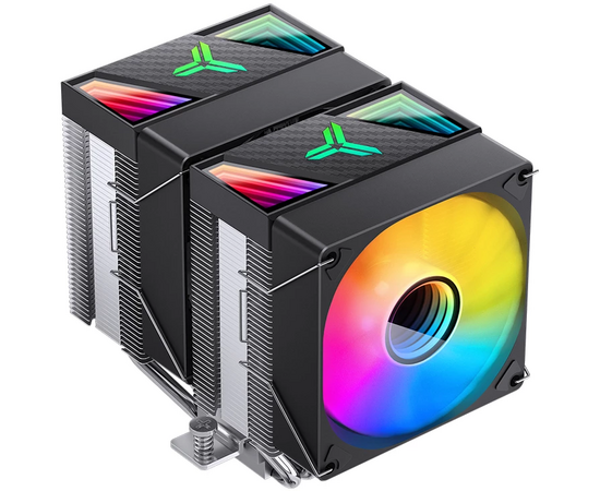  Кулер JONSBO CR-1400 DV2 Black LGA1700/1200/115X/AM5/AM4 (TDP 220W, PWM, 92mm ARGB Fan*2, 6 тепловых трубки, 4-pin) Retail 