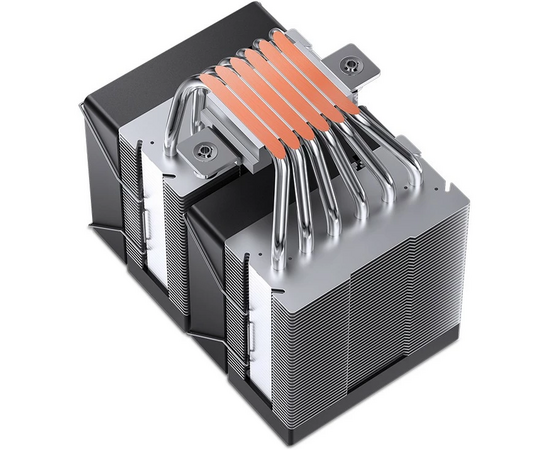  Кулер JONSBO CR-1400 DV2 Black LGA1700/1200/115X/AM5/AM4 (TDP 220W, PWM, 92mm ARGB Fan*2, 6 тепловых трубки, 4-pin) Retail 