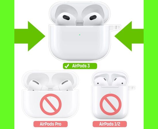  Чехол Krutoff Clear Case для AirPods 3 