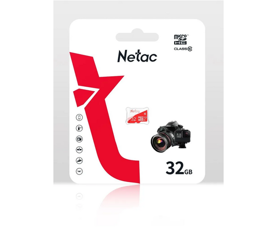  Карта памяти microSDHC Netac P500 Eco NT02P500Eco-032G-S 32GB (без SD адаптера) 