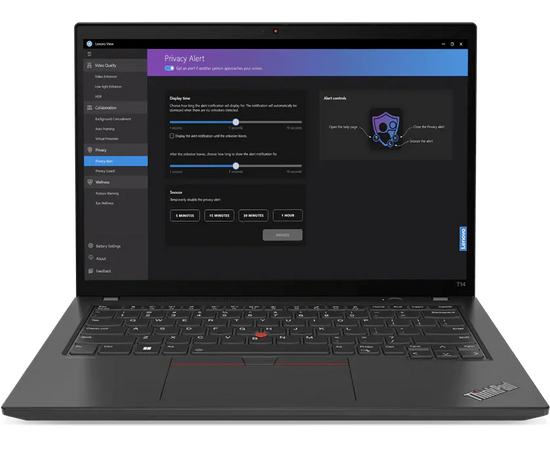  Ноутбук Lenovo ThinkPad T14 (21HD004KRT) 14" WUXGA IPS 400N/i5-1335U/16Gb/512Gb SSD/UMA/W11 Pro/Thunder Black 