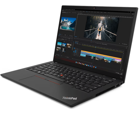 Ноутбук Lenovo ThinkPad T14 (21HD004KRT) 14" WUXGA IPS 400N/i5-1335U/16Gb/512Gb SSD/UMA/W11 Pro/Thunder Black 