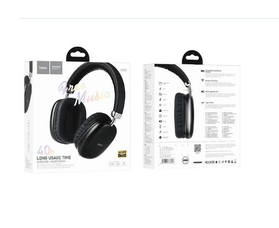  Bluetooth-наушники полноразмерные Bluetooth 5.3 800mah Hoco W35 Max (Black) 