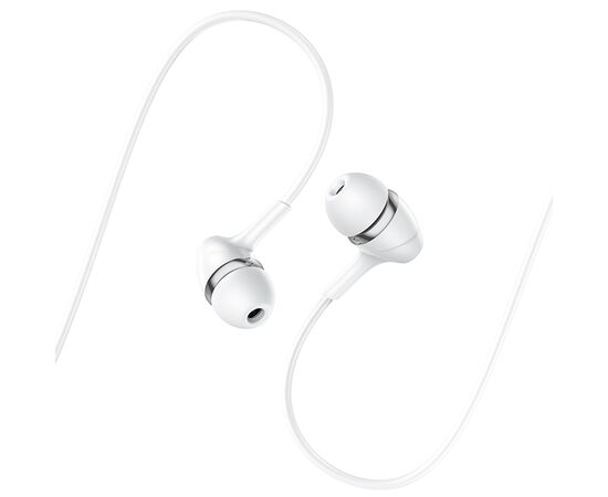  Наушники вакуумные для AUX разъема с микрофоном  длина 1.2м Hoco M76 (White) 