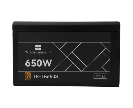  Блок питания Thermalright TR-TB650S 650W 80+ Bronze (ATX, 3, Non-modular, 1x24(20+4)pin 550mm, 1xCPU*2 8(4+4)pin 600+150mm, 1xPCIe*2 8(6+2)pin) 