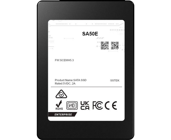  SSD PHISON SA50E (S1201K00960GE021T2800) 960GB SATA 2.5" 3D TLC R530/W500MB/s (98/77 KIOPS) 3DWPD, 1 year, OEM 