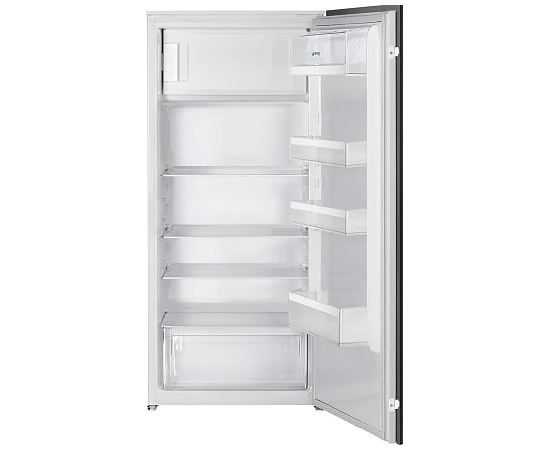  Встраиваемый холодильник SMEG S4C122E однодверный, полезынй объем 174 л, LED подсветка, внутренняя морозильная камера, электромеханический контроль 