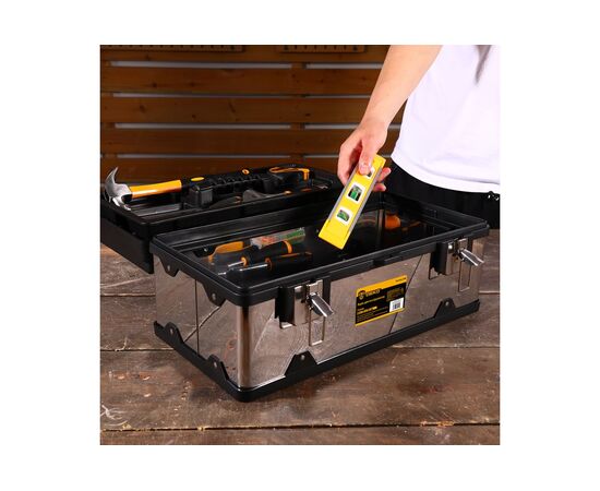  Ящик для инструментов DEKO Tool box 23M (085-3003) серебристый 