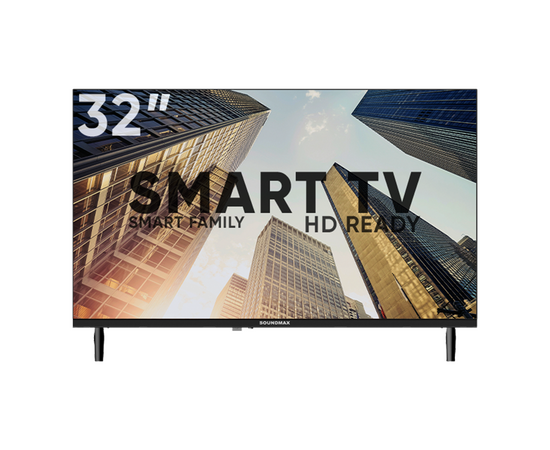  32" Телевизор Soundmax SM-LED32M17S черный 1366x768, HD, 60 Гц, Wi-Fi, Smart TV, Android TV 