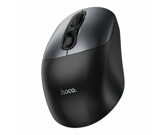  Мышь HOCO GM28 2.4G business wireless mouse black (металически-серый) 