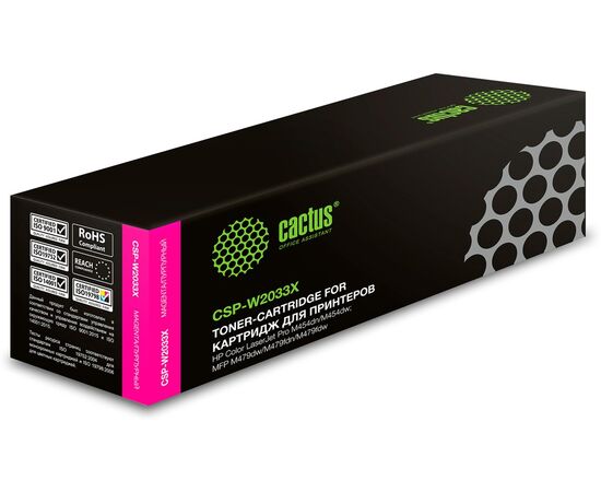  Картридж лазерный Cactus CSP-W2033X 415X пурпурный (6000стр.) для HP LJ M454/MFP M479 