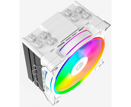  Кулер ID-COOLING SE-214-XT ZF White LGA1700/1200/115X/AM5/AM4 (TDP 180W, PWM, 4 тепл.трубки прямого контакта, Fan 120mm, Addressable RGB LED) 