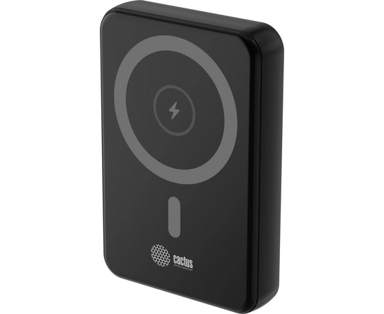  Мобильный аккумулятор Cactus CS-PBFSUA-10000 10000mAh 22.5W 4.5A USB-C беспров.зар. черный 