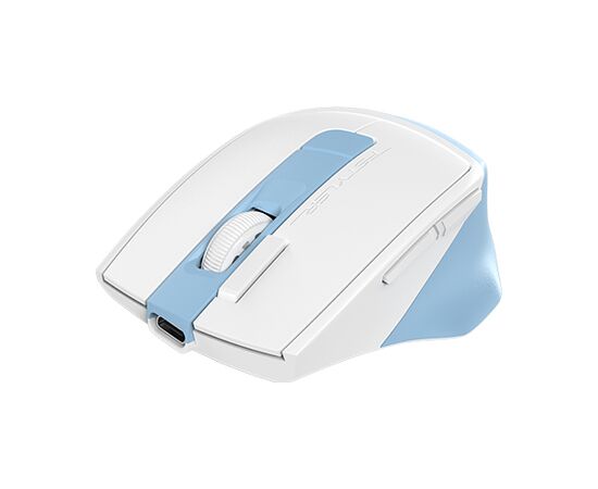  Мышь A4Tech Fstyler FG45CS Air2 голубой/белый оптич. 2000dpi silent беспров. USB для ноутбука 7but ( 