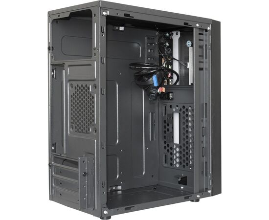  Корпус ExeGate mEVO-9301 Black-RGB (EX283752RUS), ATX, 600NPX, с окном, 2xUSB+1xUSB3.0, HD Audio 