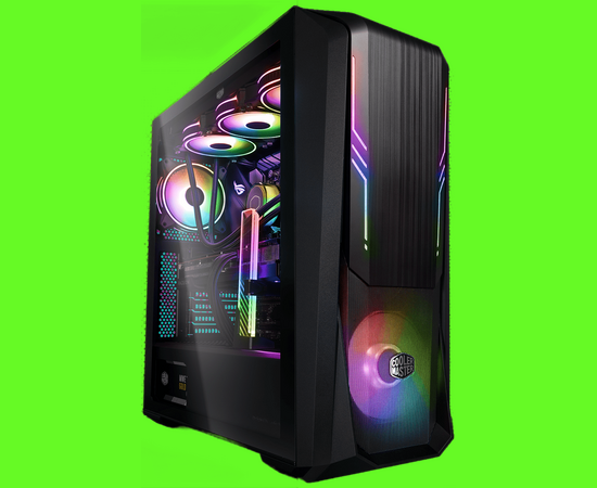  Корпус Cooler Master MasterBox 500 MB500-KGNN-S00 Mid Tower Chassis, USB3 x 2, 1xARGB fan, 1xARGB strips, RGB 