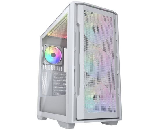  Корпус Cougar Uniface X RGB White, 3x140mm ARGB +1x120mm ARGB Fan, ARGB Fan Hub, без БП, белый, E-ATX 