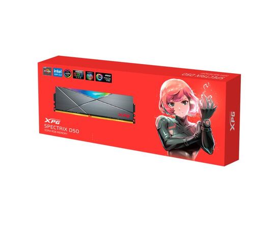  ОЗУ ADATA XPG Spectrix D50 RGB (AX4U360032G18I-ST50) 32GB DDR4 3600 DIMM Gaming Memory Non-ECC, CL18, 1.35V, RTL 