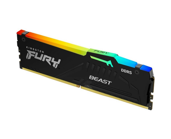  ОЗУ Kingston Fury Beast Expo RGB KF552C36BBEA-16 DDR5 16GB 5200MHz RTL Gaming PC5-41600 CL36 DIMM 288-pin 1.25В kit single rank с радиатором Ret 