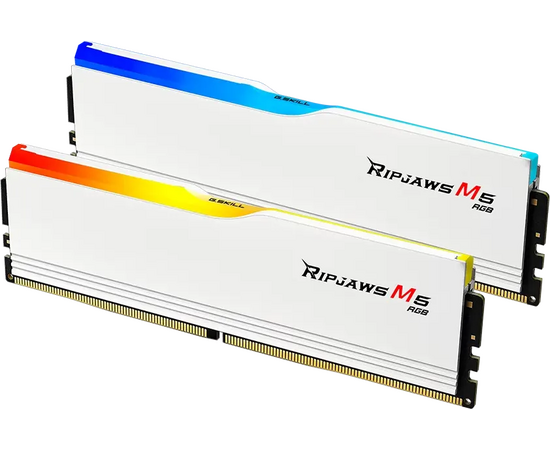  ОЗУ G.SKILL Ripjaws M5 RGB (F5-6000J3040F16GX2-RM5RW) 32GB (2x16GB) DDR5 6000MHz CL30 (30-40-40-96) 1.35V / White 