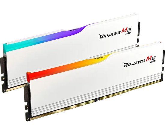  ОЗУ G.SKILL Ripjaws M5 RGB (F5-6000J3040F16GX2-RM5RW) 32GB (2x16GB) DDR5 6000MHz CL30 (30-40-40-96) 1.35V / White 