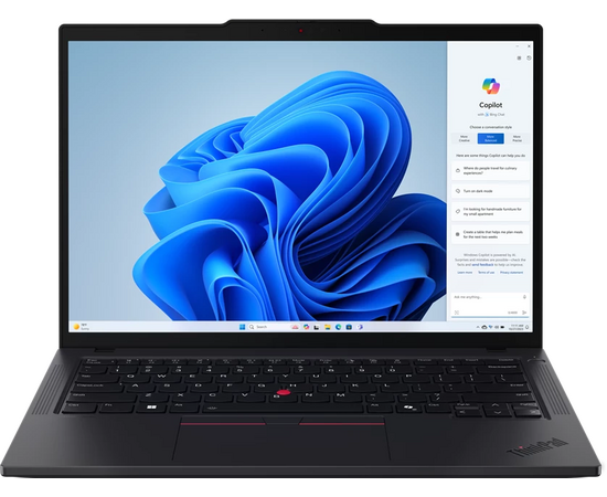  Ноутбук Lenovo ThinkPad T14 G5 (21MMS57G00) 14" WUXGA IPS, Intel Core Ultra 5 125U, 16Gb, 512Gb SSD, 5mp Cam, 4 Cell 52.5 Whr, no OS 