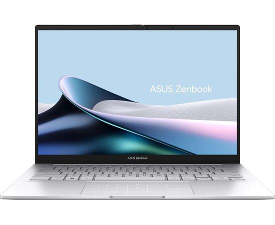  Ноутбук Asus Zenbook 14 UX3405CA-PP477 (90NB14W2-M00N00) Core Ultra 9 285H 32Gb SSD512Gb Intel Arc 14" OLED FHD+ (1920x1200) без ОС silver 
