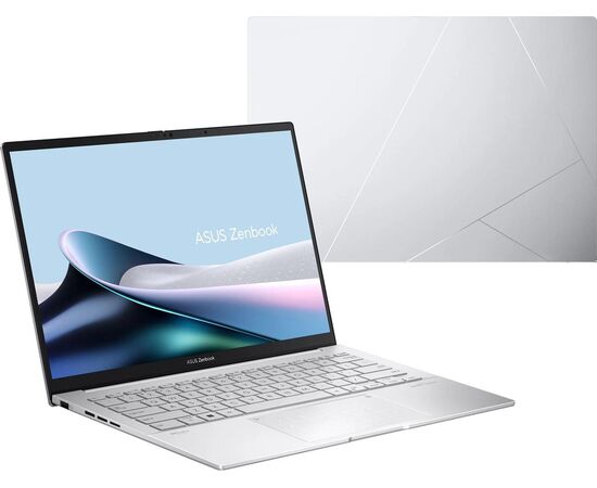  Ноутбук Asus Zenbook 14 UX3405CA-PP477 (90NB14W2-M00N00) Core Ultra 9 285H 32Gb SSD512Gb Intel Arc 14" OLED FHD+ (1920x1200) без ОС silver 